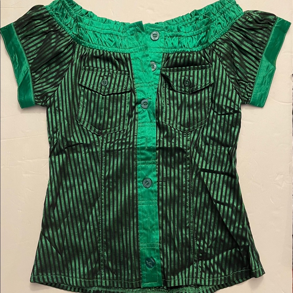 Ire blouse green new